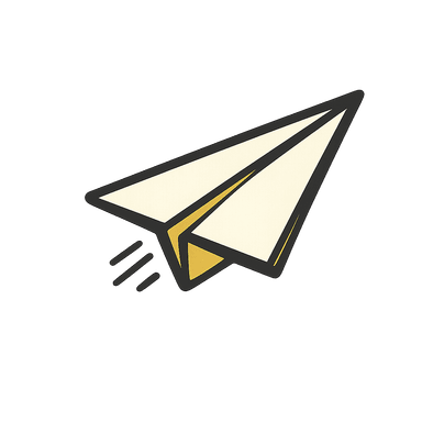 Paper plane invoice